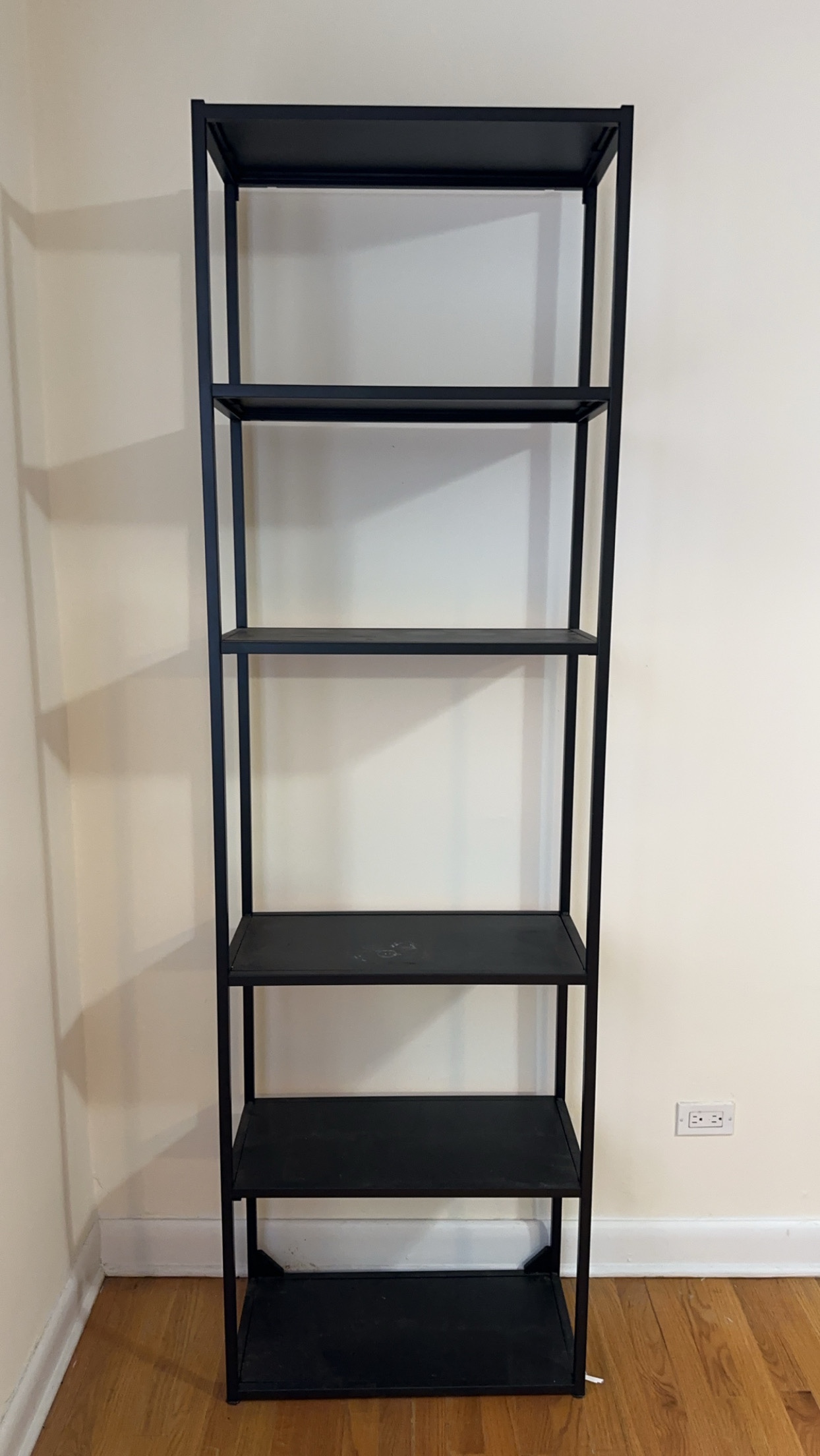 Black Metal Shelving Unit