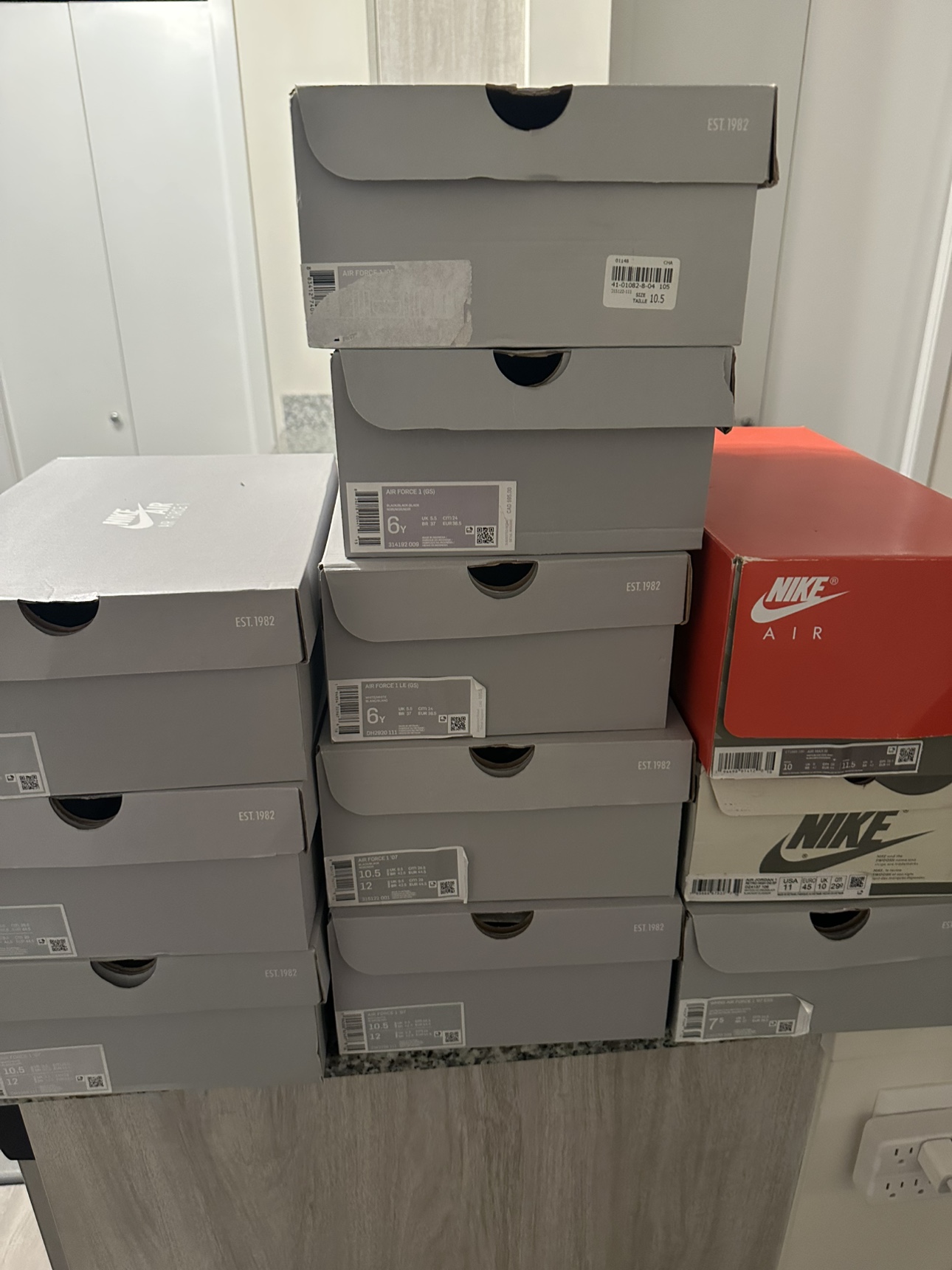 11 Empty Nike Shoe Boxes