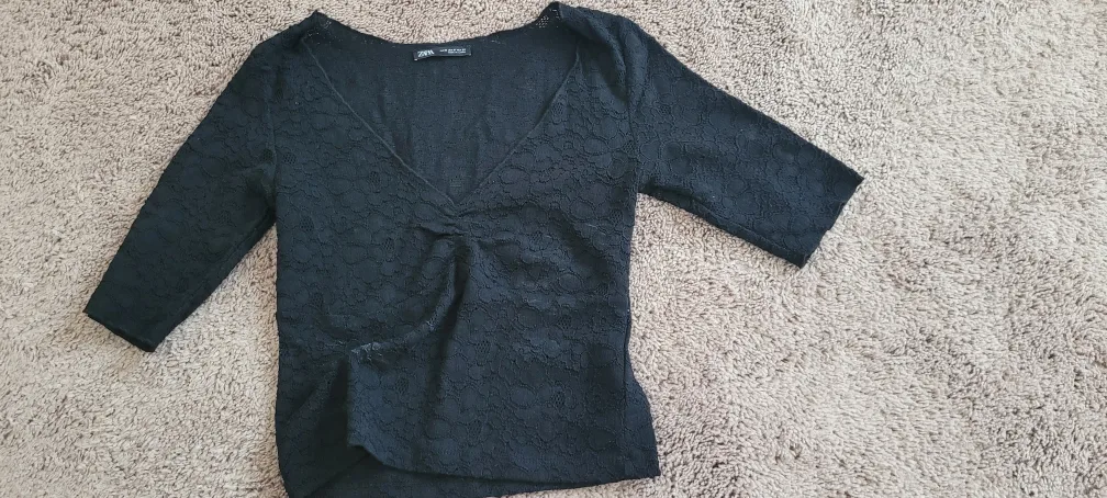 Zara Black Lace Top image indicator(2)