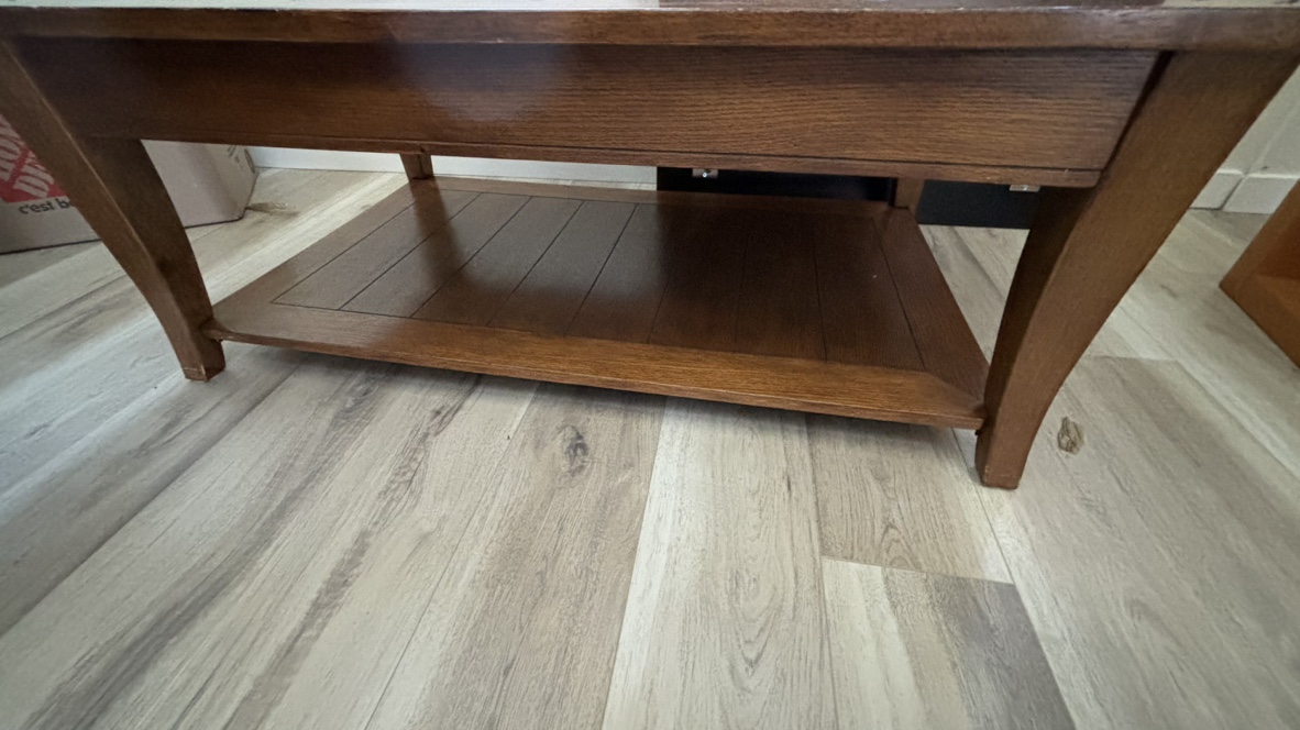 Wooden Coffee Table with Storage - photo 5
