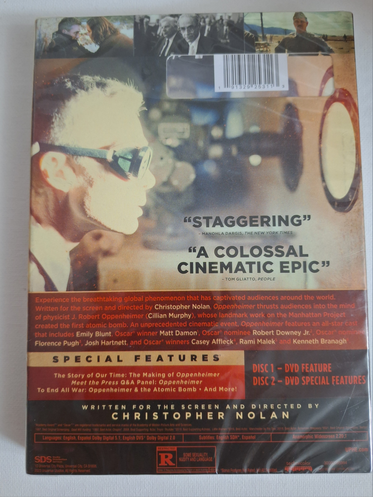 New Sealed Oppenheimer (DVD) - photo 2
