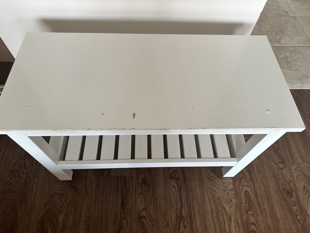 White wooden coffee table - photo 2