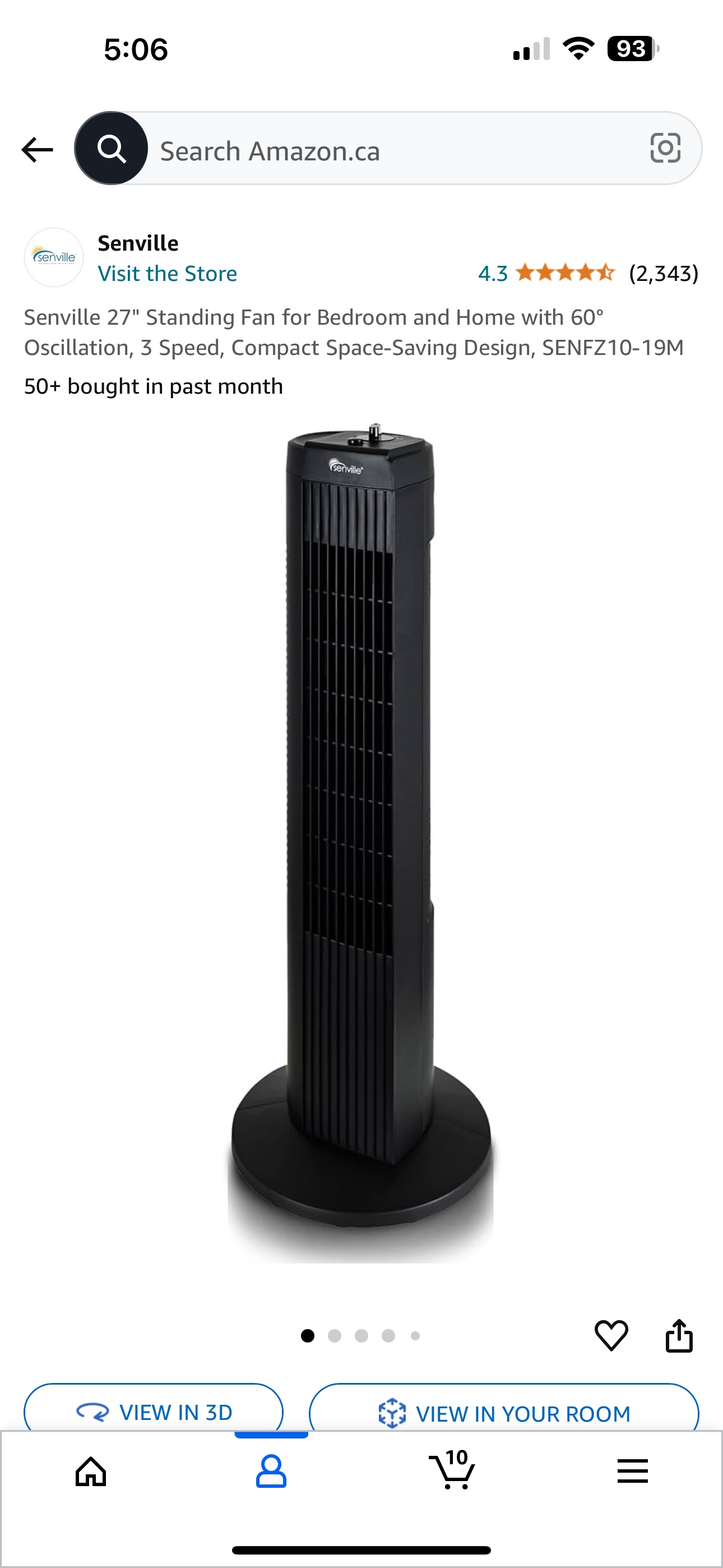 Senville Tower Fan - photo 2