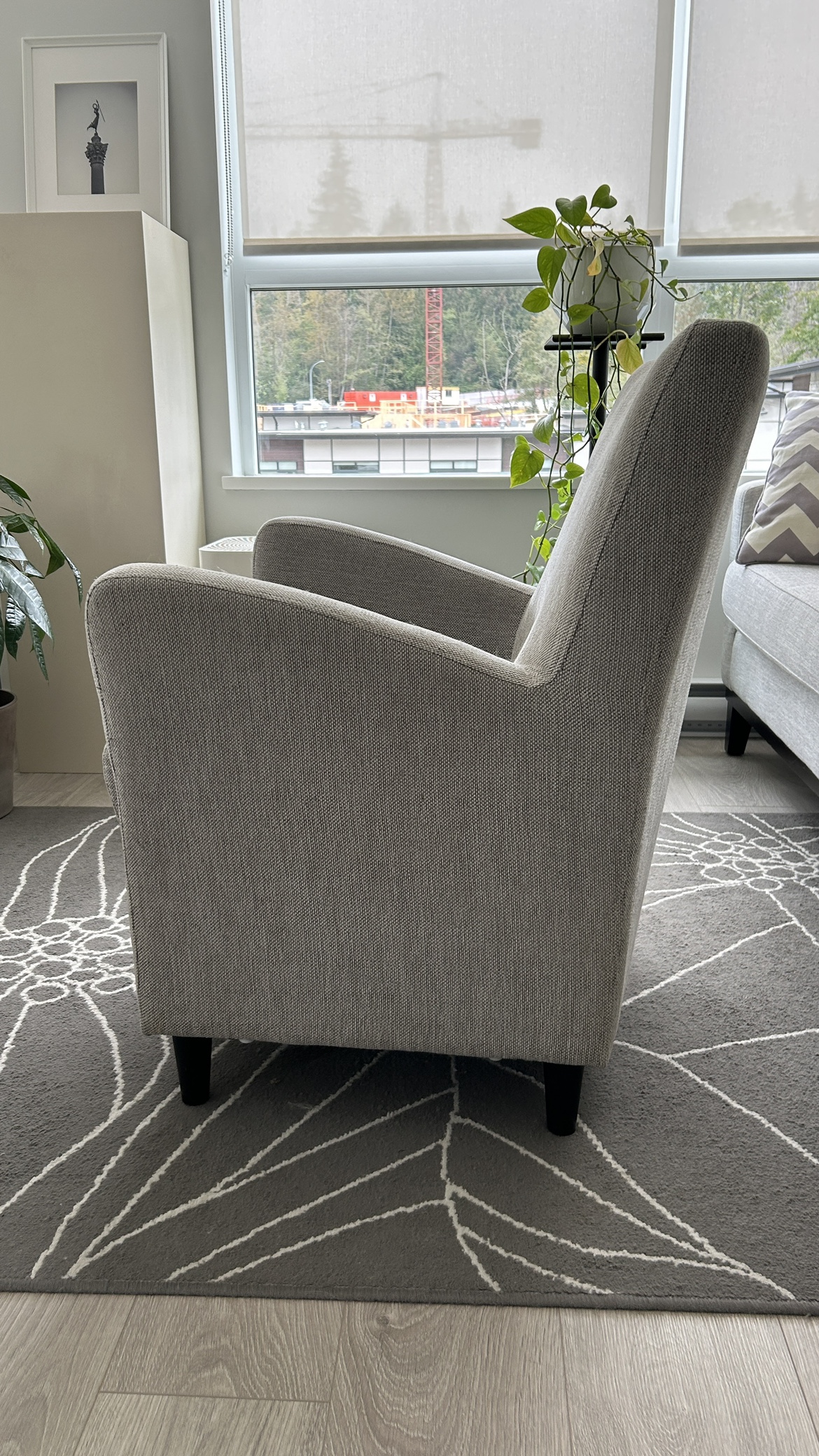 Grey Accent Chair - photo 3
