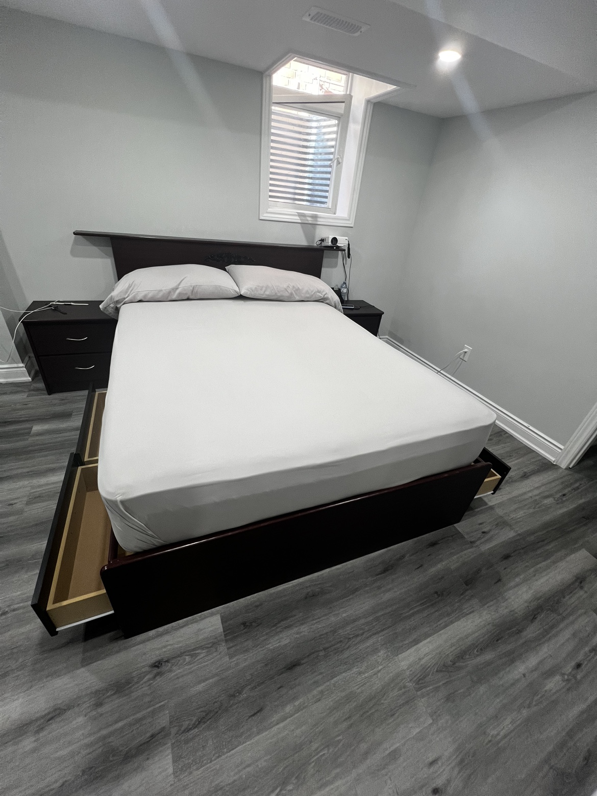 Queen Bed Frame with Storage