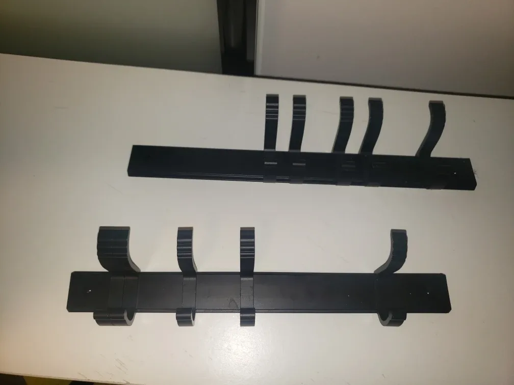 Black Sliding Hooks (2 brackets, 5 hooks per) thumbnail