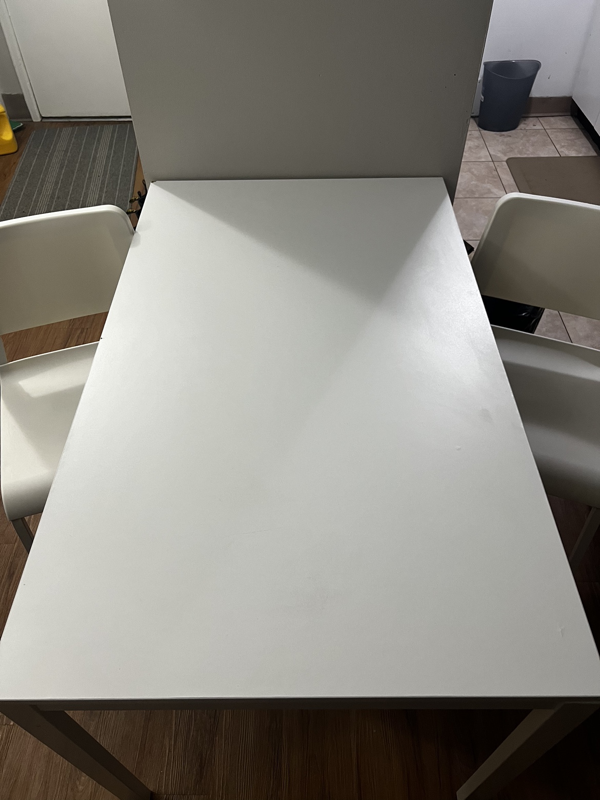 White Dining Table and Chairs - photo 2