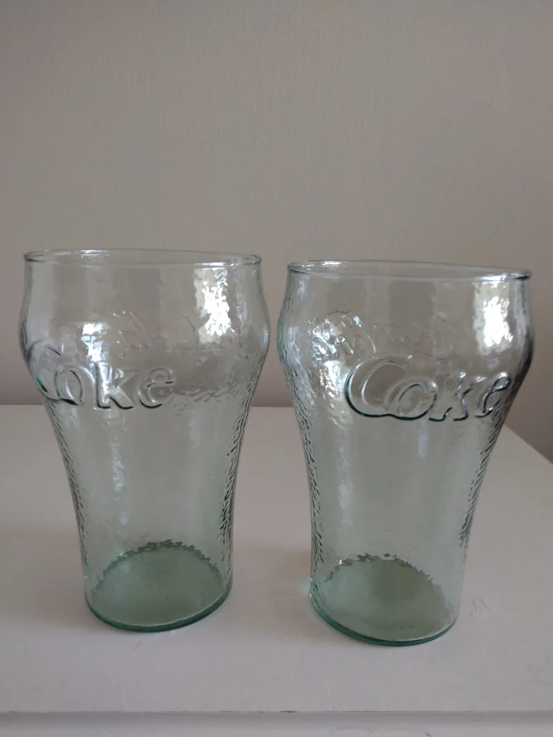 Vintage 32 oz Coke Glasses thumbnail
