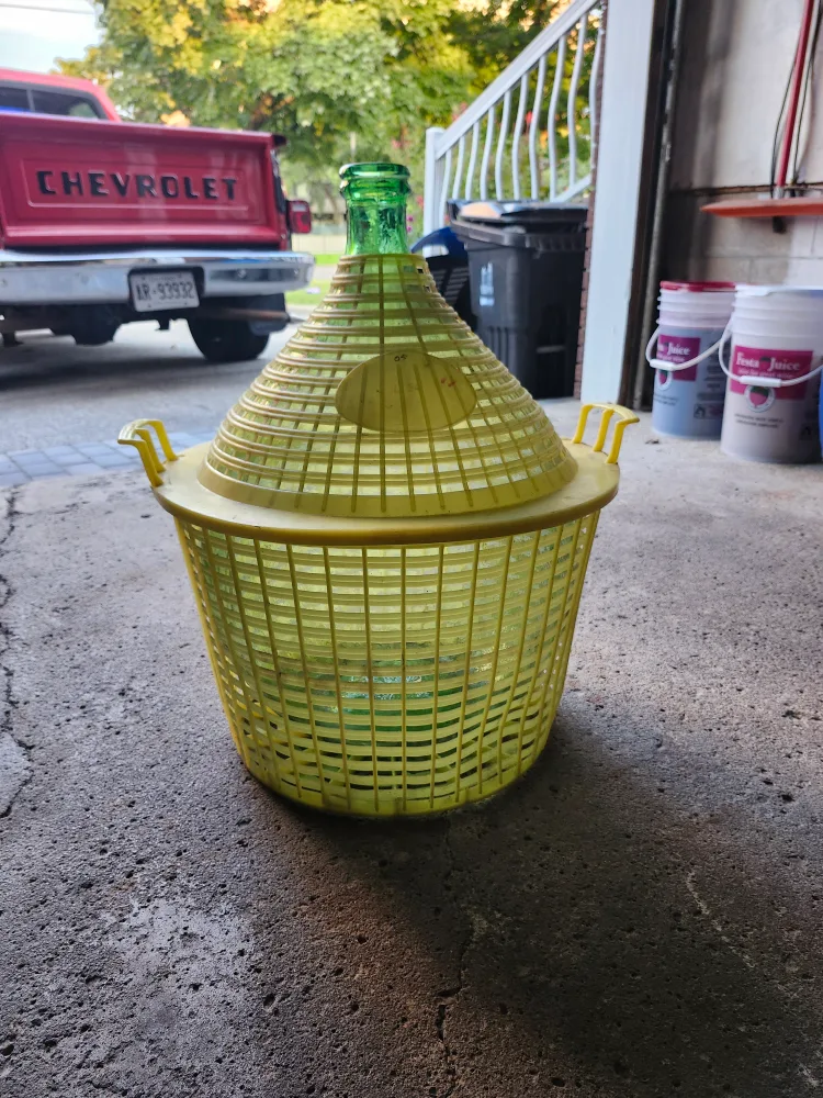Green glass Demijohn (for wine) thumbnail