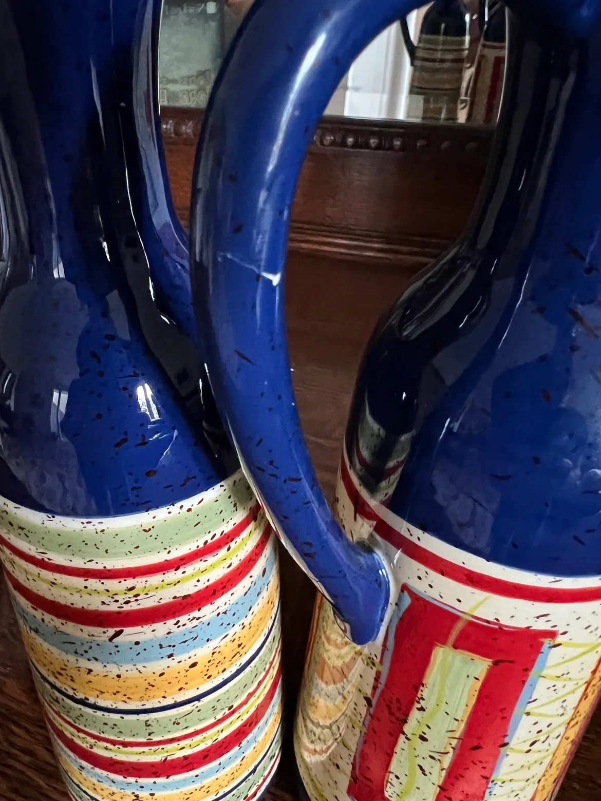 Pfalzgraff Sedona Hand-Painted Olive Oil Bottles image indicator(6)