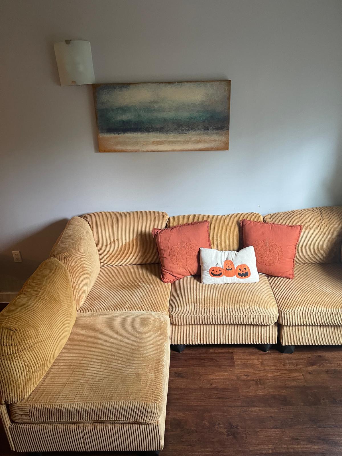 Corduroy Sectional Sofa