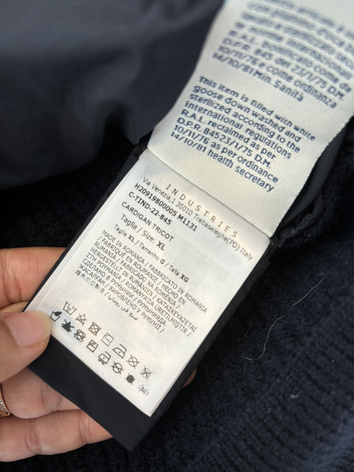 Moncler Navy Blue Jacket (size L) - photo 5