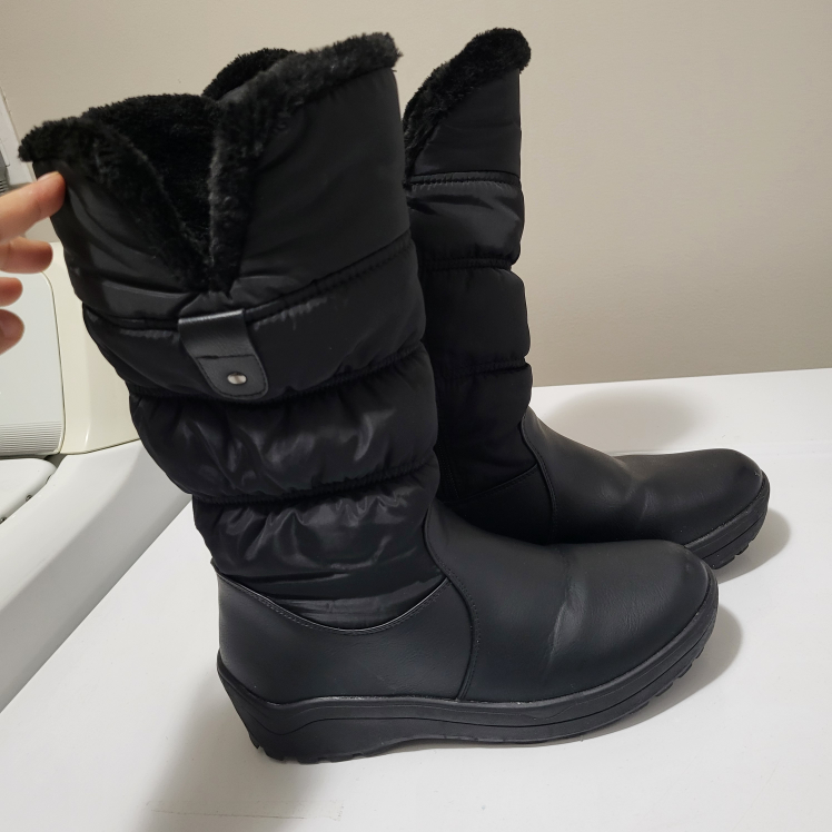 Black Winter snow and rain womens Boots - photo 3