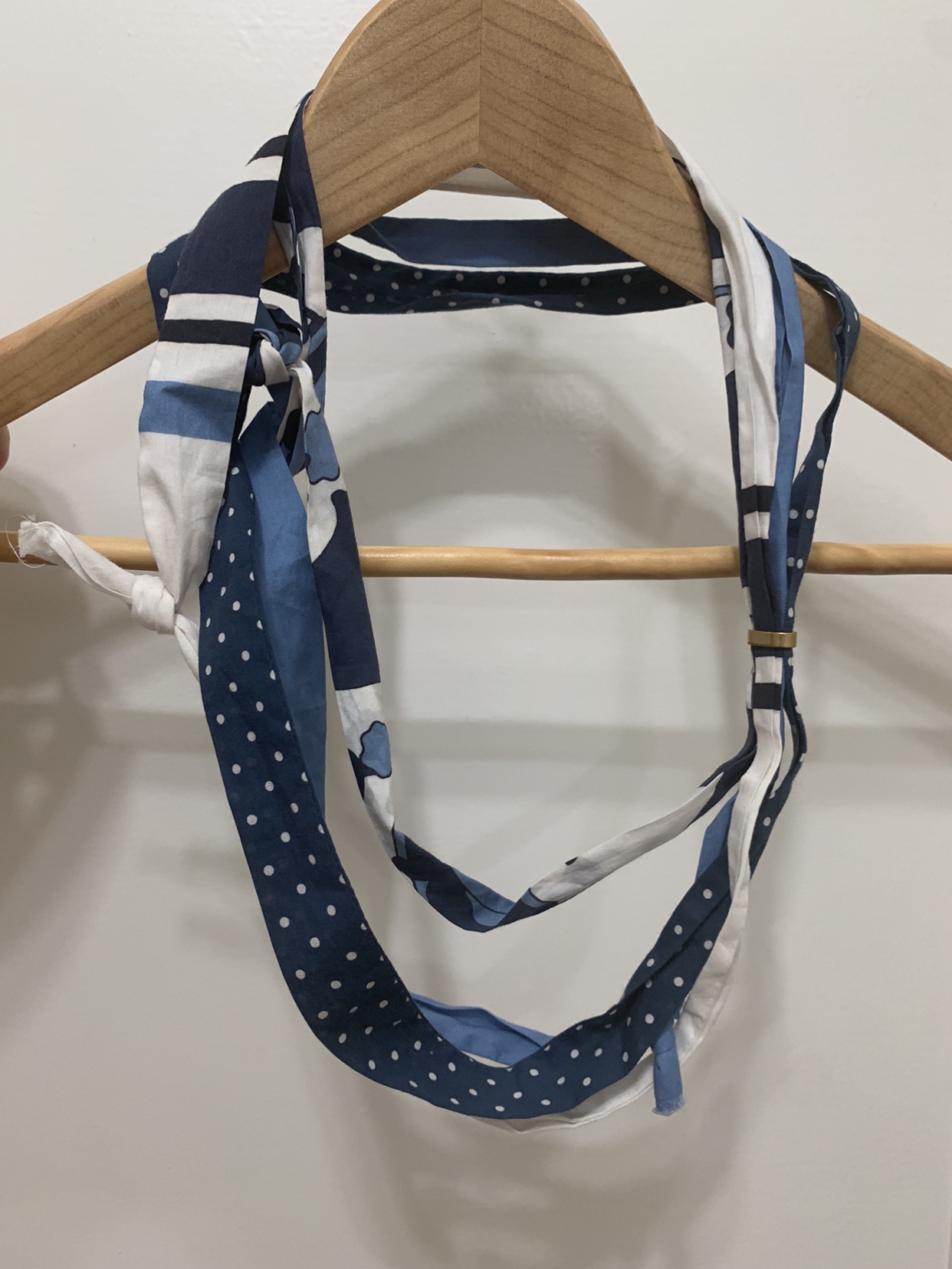 Gucci Blue and White Summer Scarf