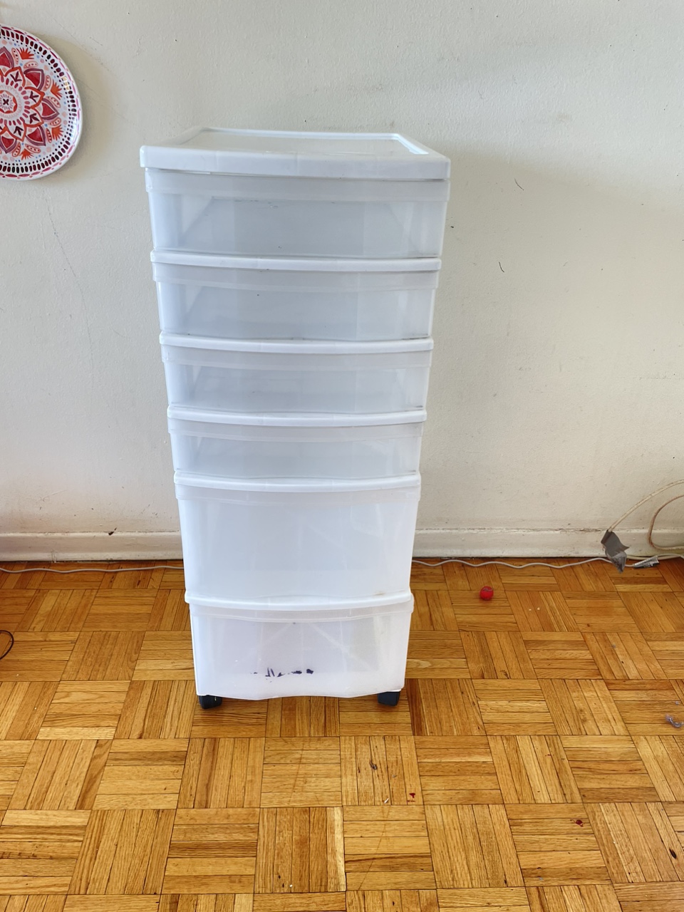 6 Drawers Storage Organiser with wheels