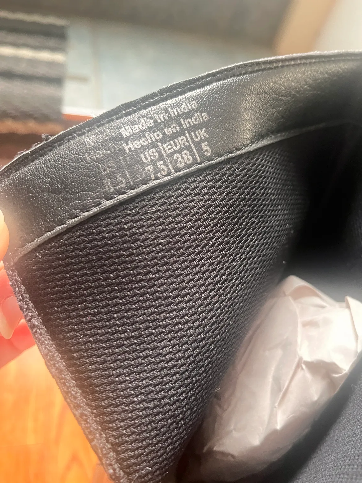 Black Leather Knee-High Boots image indicator(3)