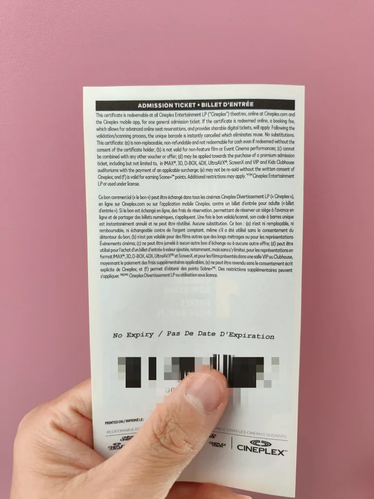 No Expire Day Cineplex Film Ticket $12 image indicator(2)