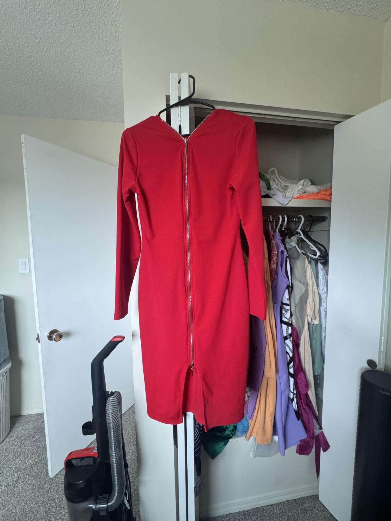 Red Long Sleeve Dress - photo 2