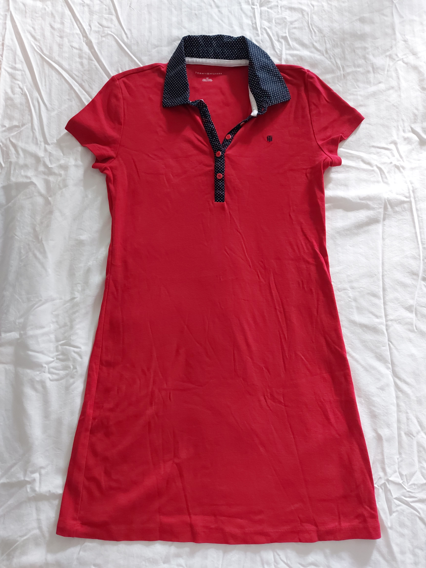 Tommy Hilfiger Red Polo T-shirt Dress - S