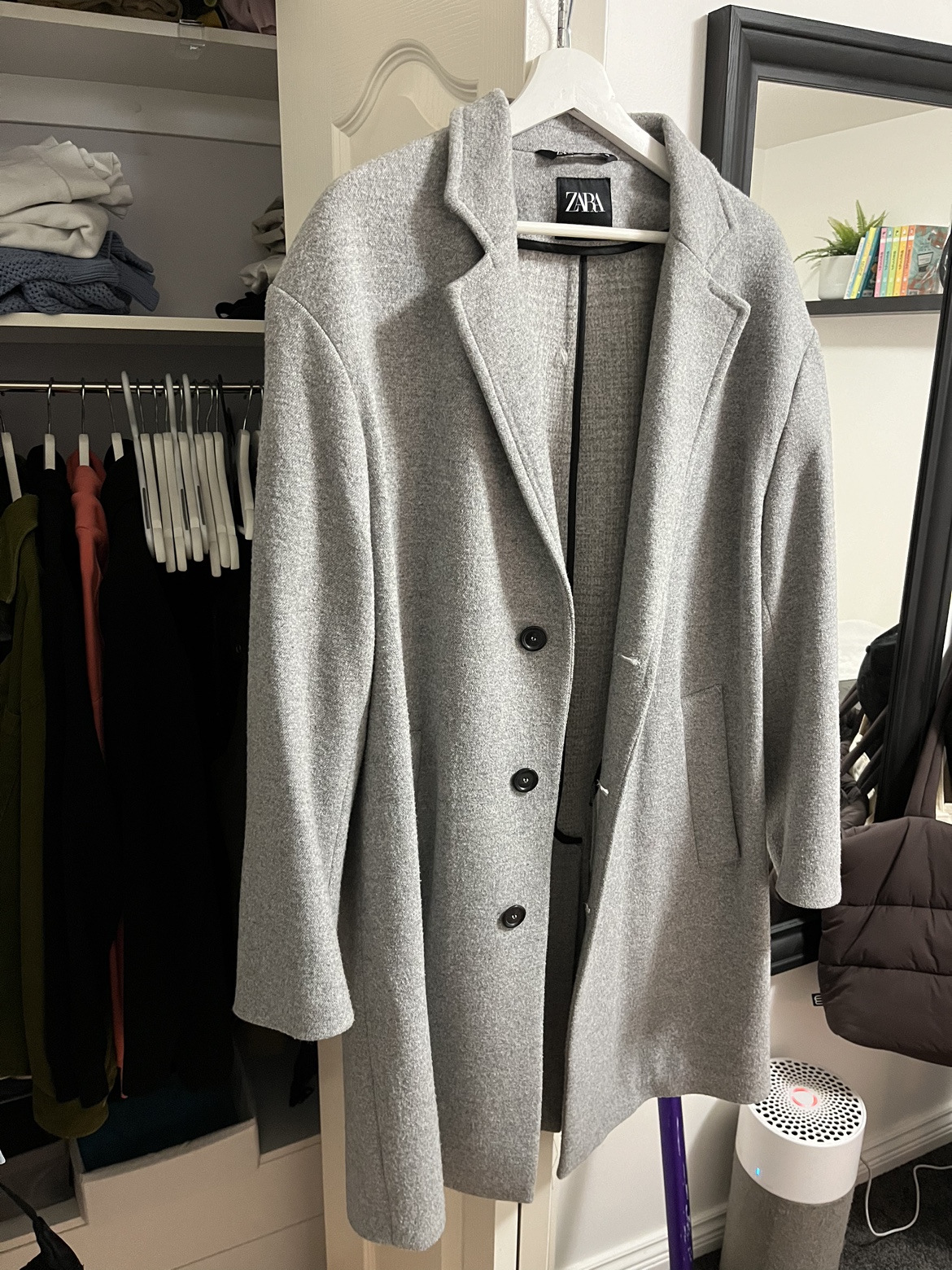 Zara Grey Coat Size XL