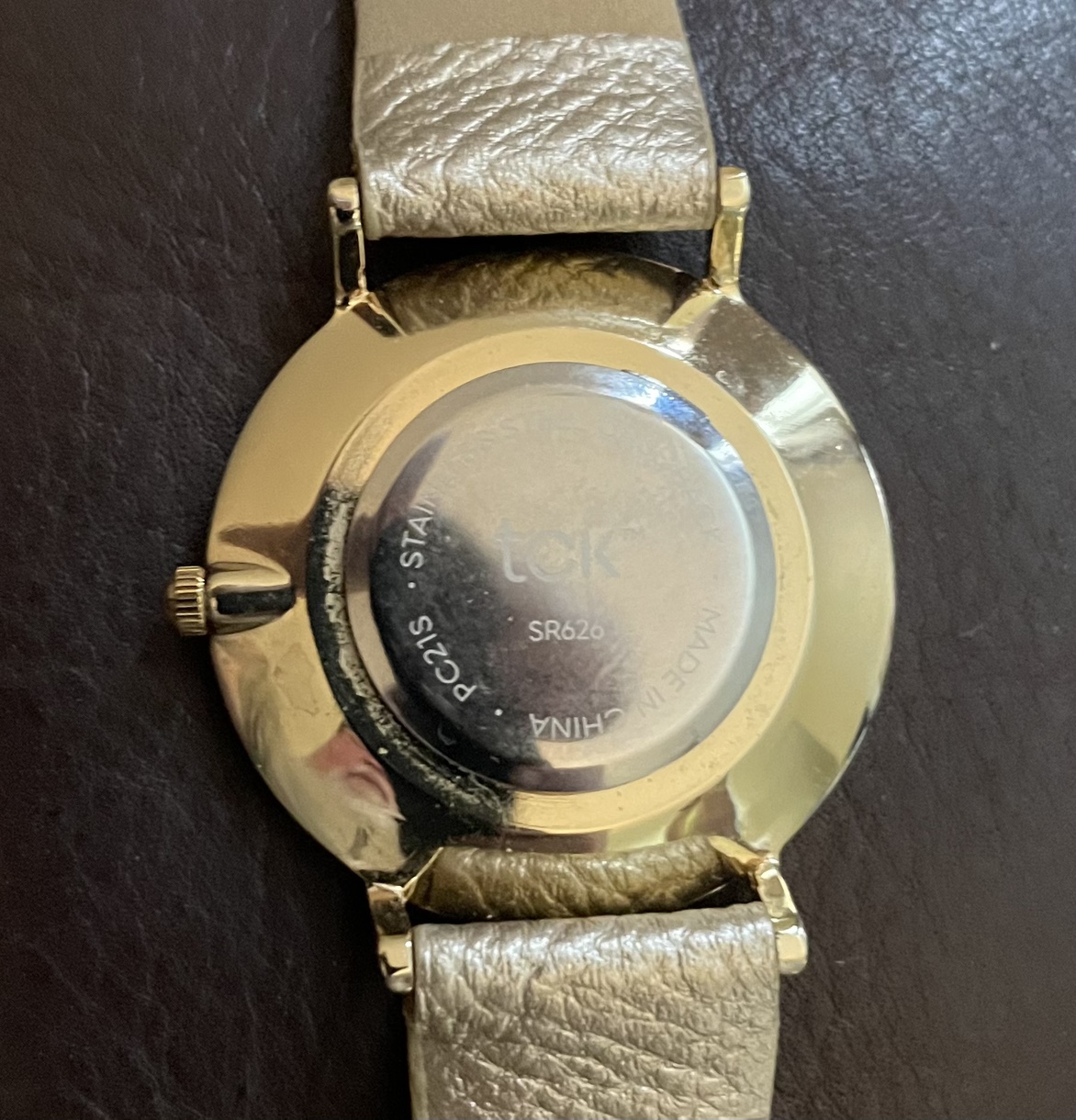 Gold Watch with Leather Band - photo 3