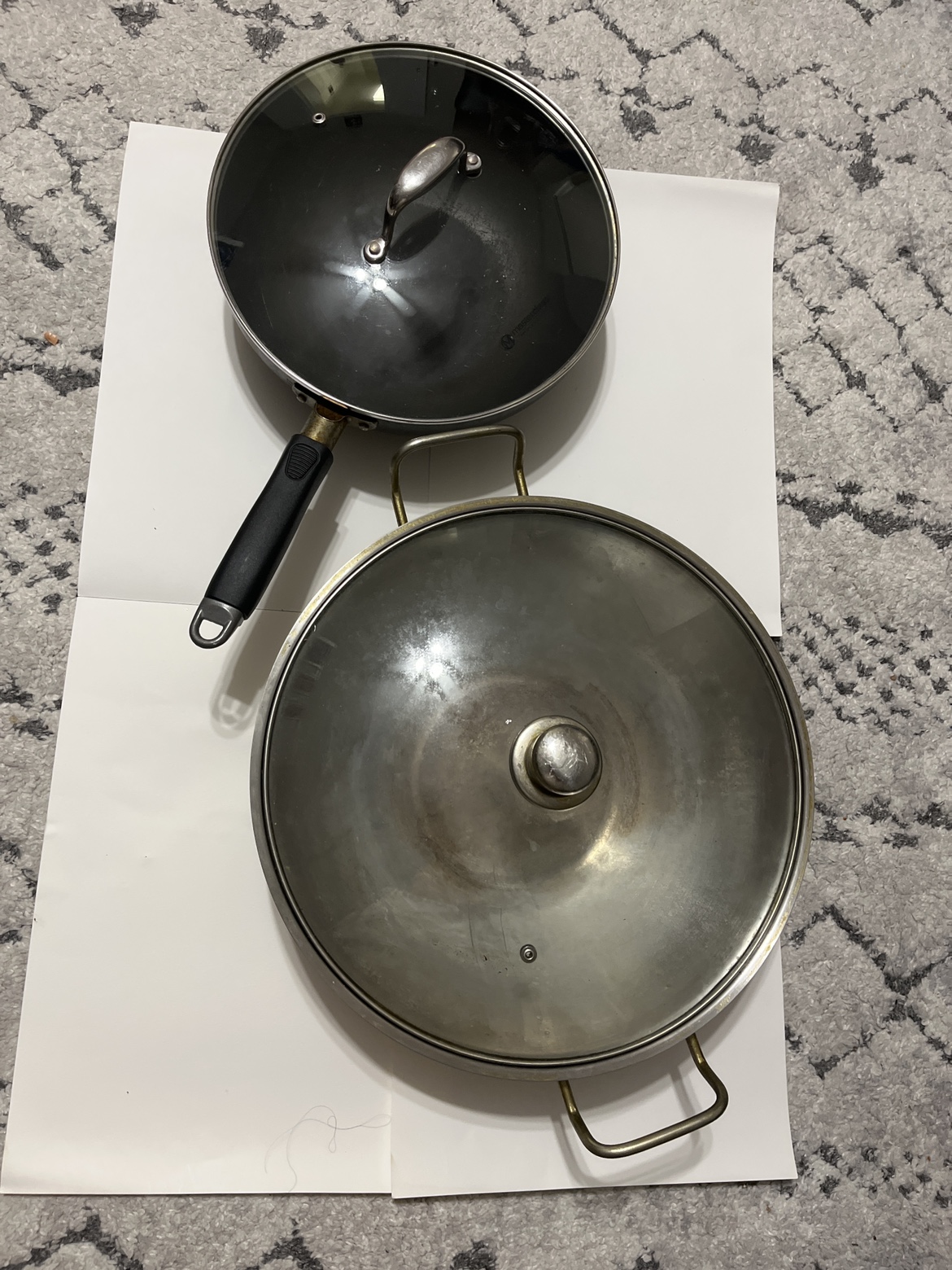 Wok and Frying Pan Set