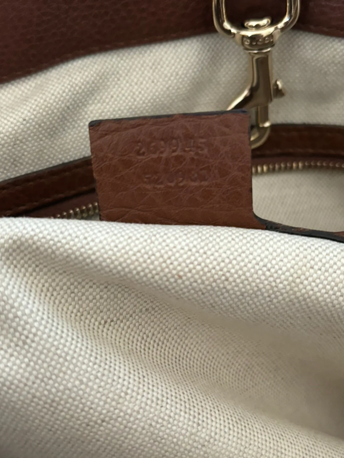 Gucci Leather Bella Medium Tote Bag Authentic image indicator(6)