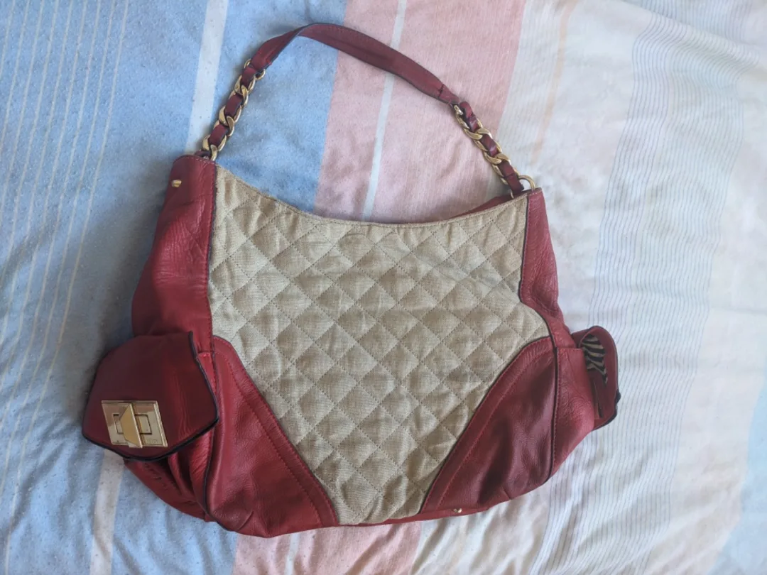 Red and Beige Quilted Juicy Couture Bag image indicator(2)