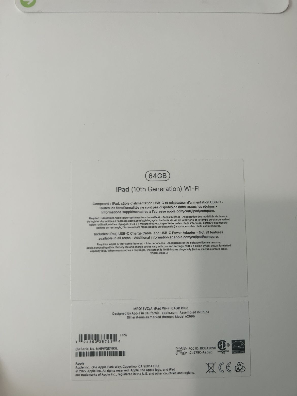 iPad 10th Generation 64GB Wi-Fi Blue - photo 2