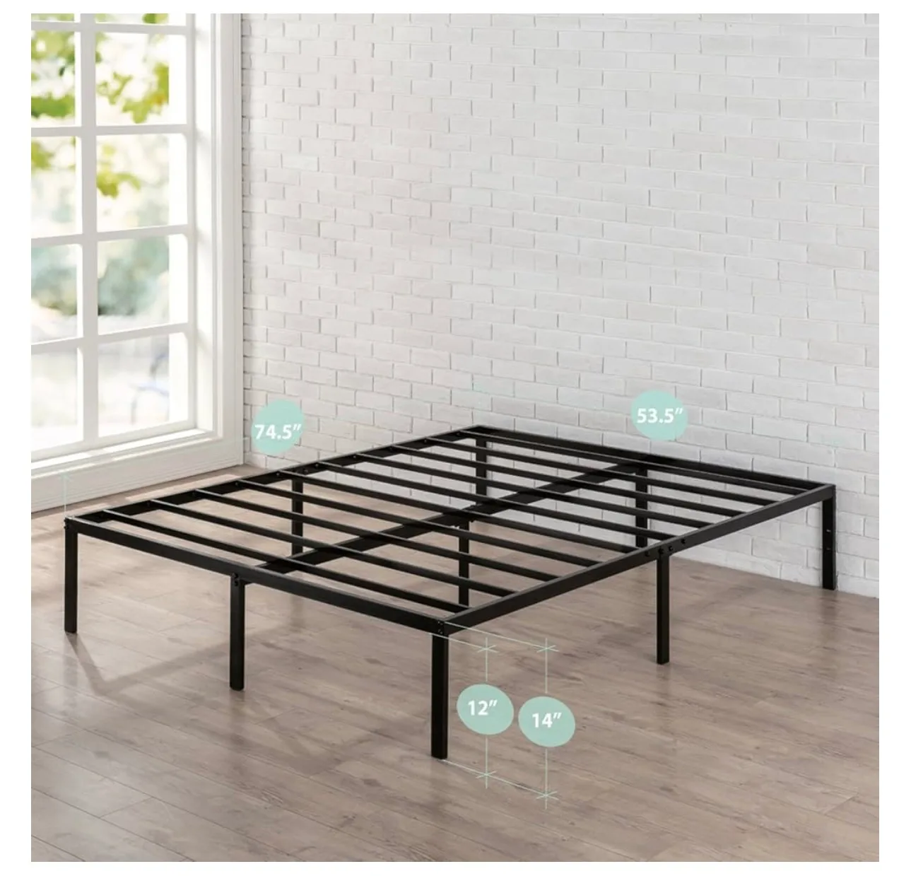 Zinus 14 Inch Metal Full BedFrame image indicator(2)