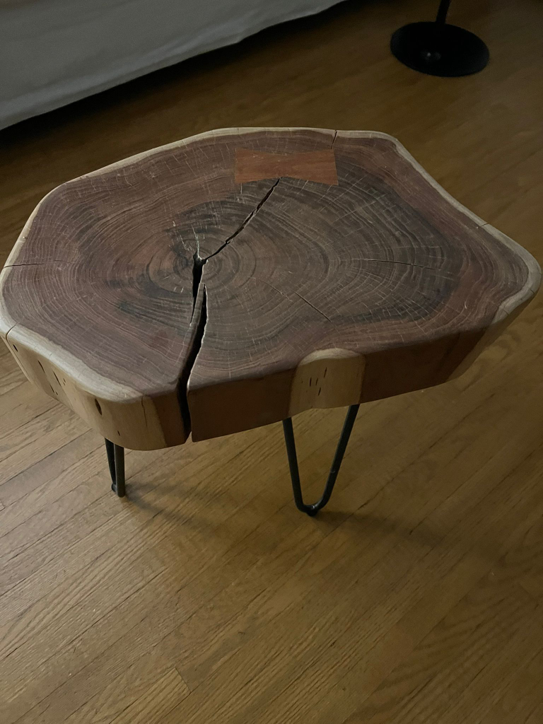 Live Edge Wood Side Table - photo 2