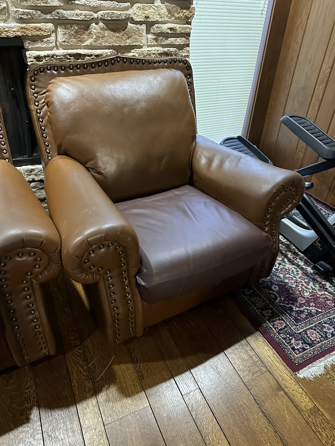 Brown Leather Sofa Set - photo 2