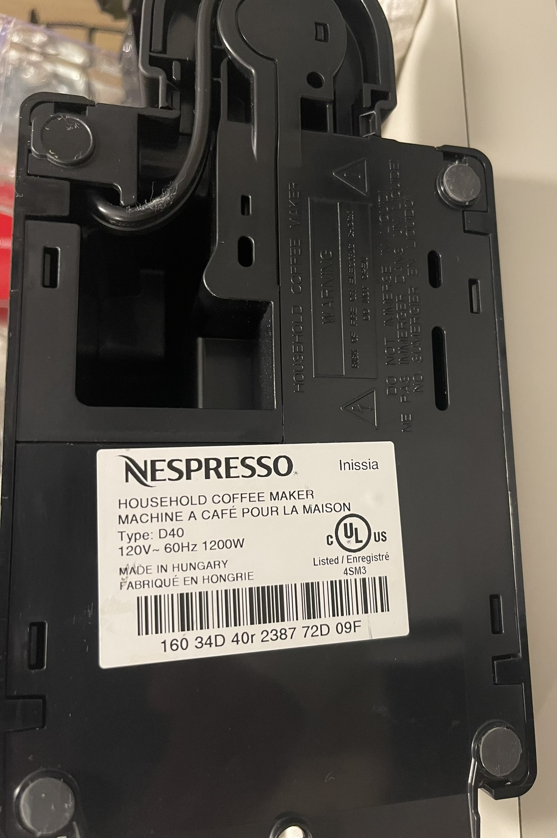 Nespresso Inissia Automatic Coffee Maker - photo 3