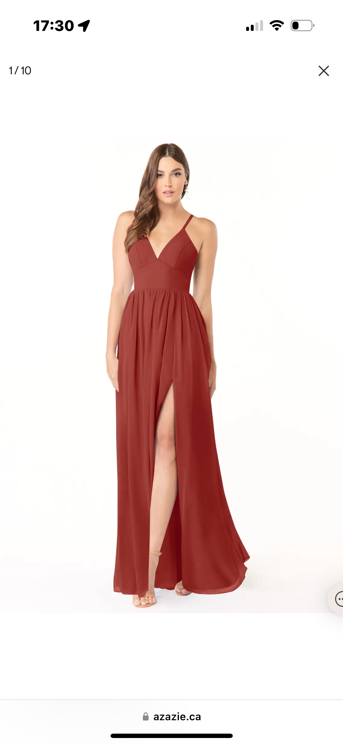 Azazie terracotta Bridesmaid Dress - photo 3