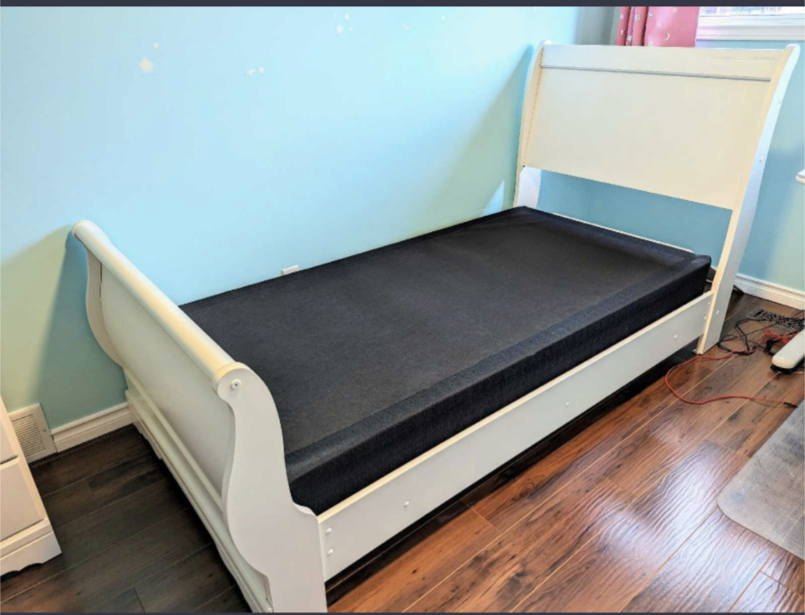 Anarasia Twin Bed + spring box+ Nightstand