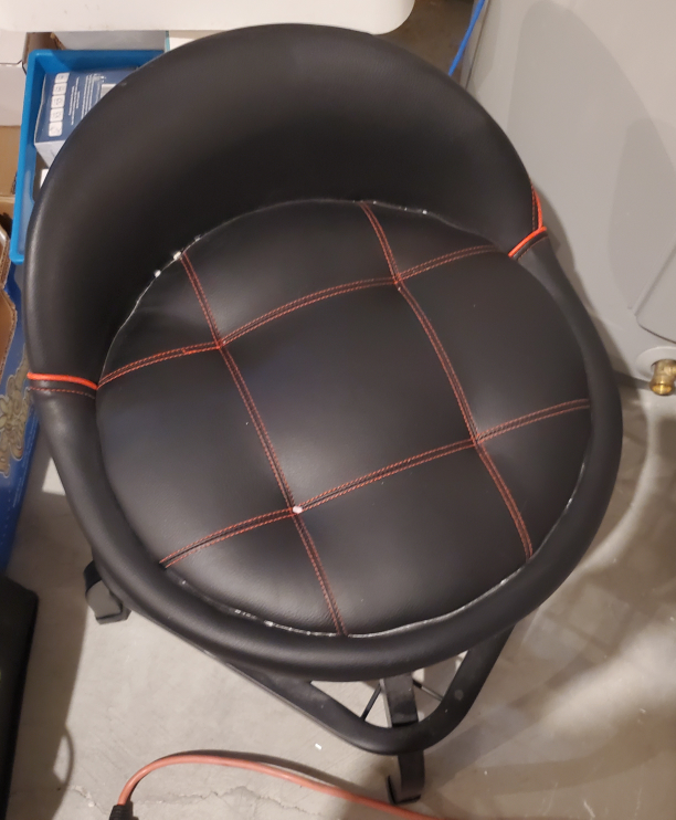Black and Red Swivel Stool - photo 3