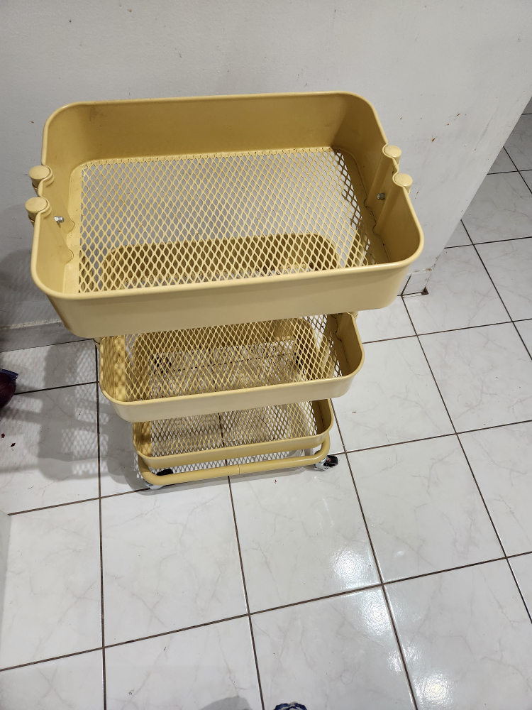 Three-Tier Rolling Cart