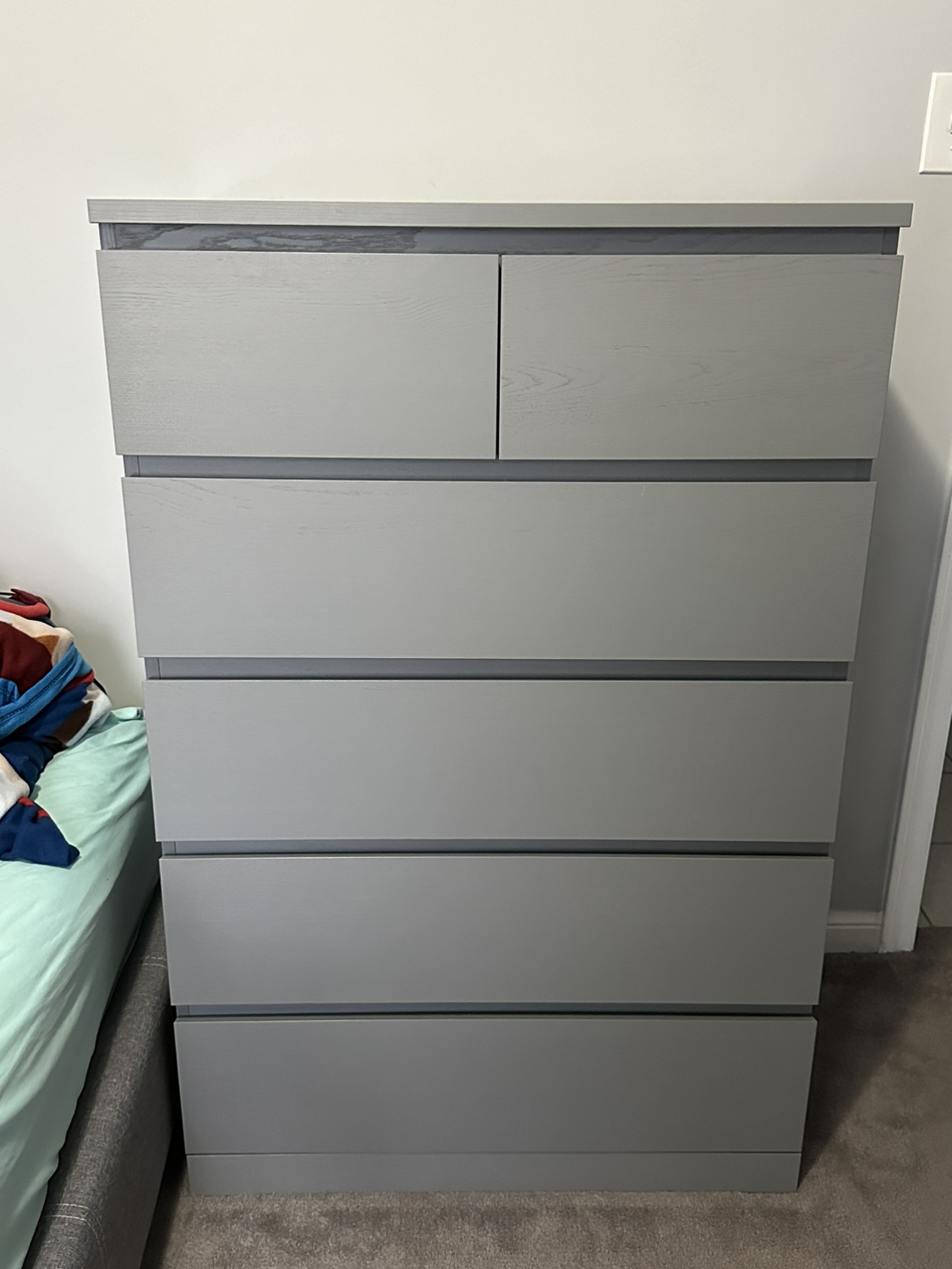 Grey 5-Drawer Dresser - photo 2
