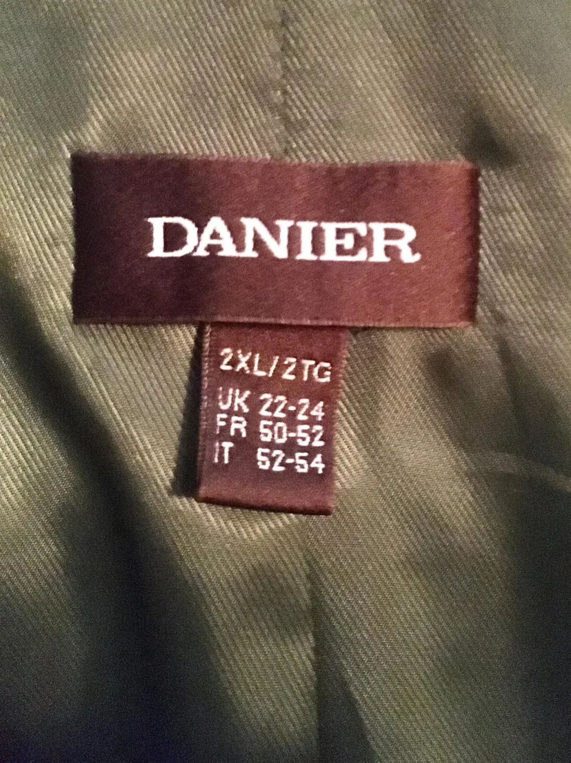 Danier Green Leather Jacket Size 2XL image indicator(2)