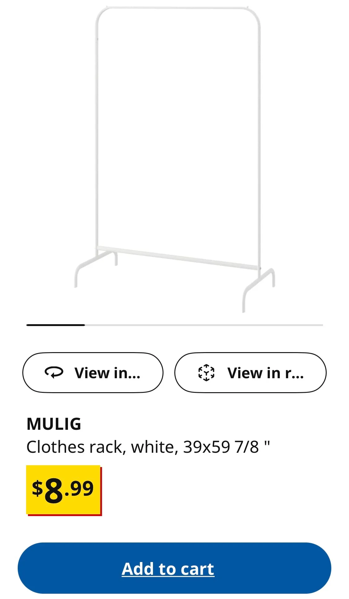 Ikea MULIG Clothes Rack FREE thumbnail