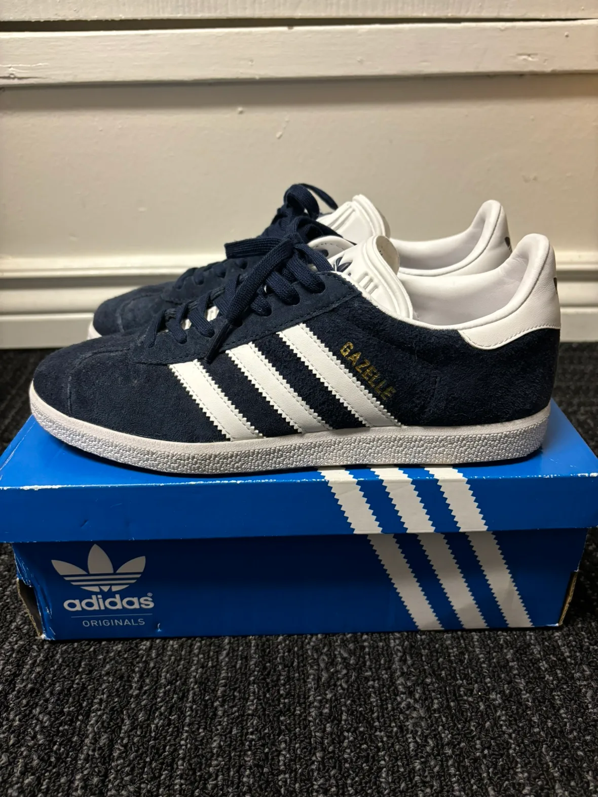 Adidas Gazelle Navy Suede 6M/7W thumbnail