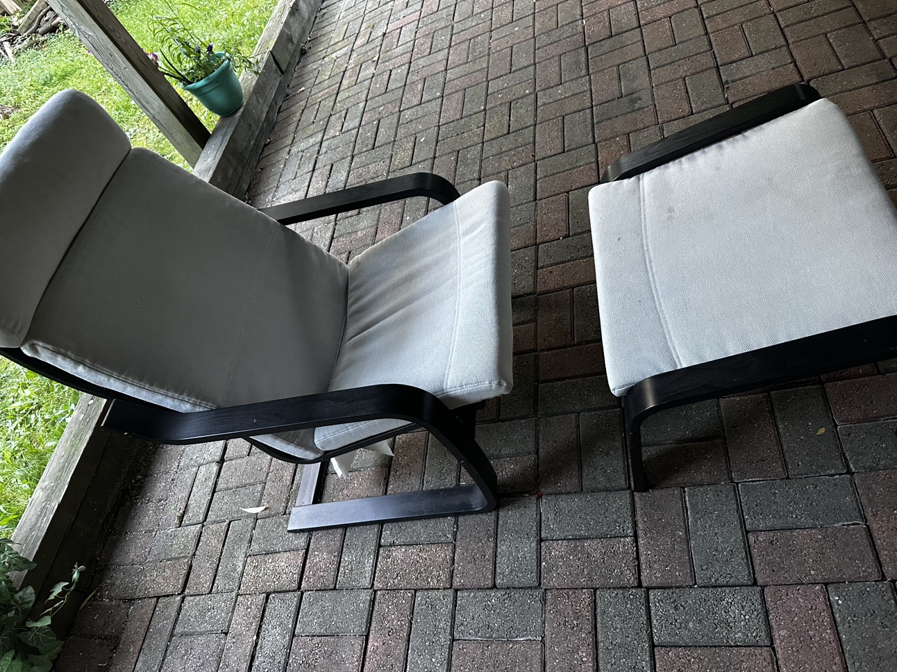 IKEA Armchair and foot rest - photo 5