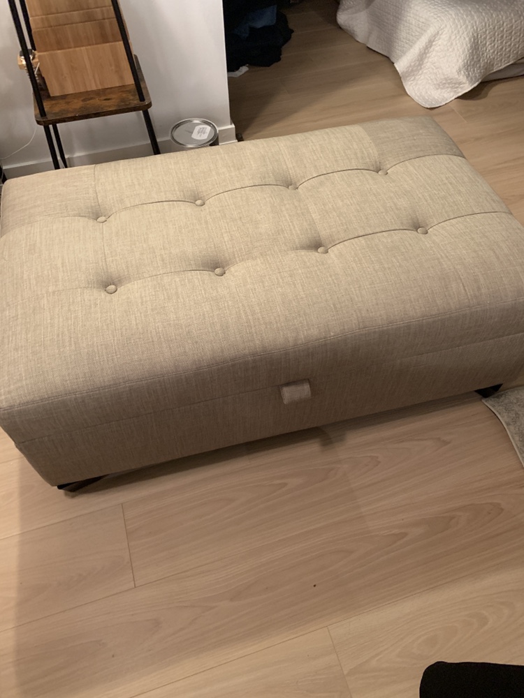 Upholstered storage Ottoman - photo 3