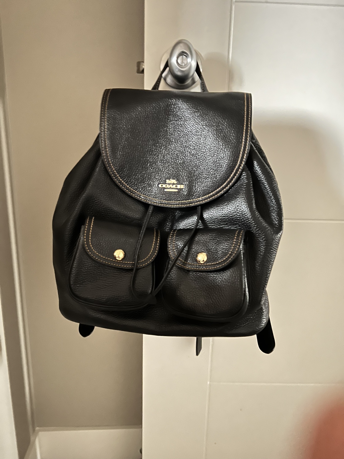 Coach Leather Backpack