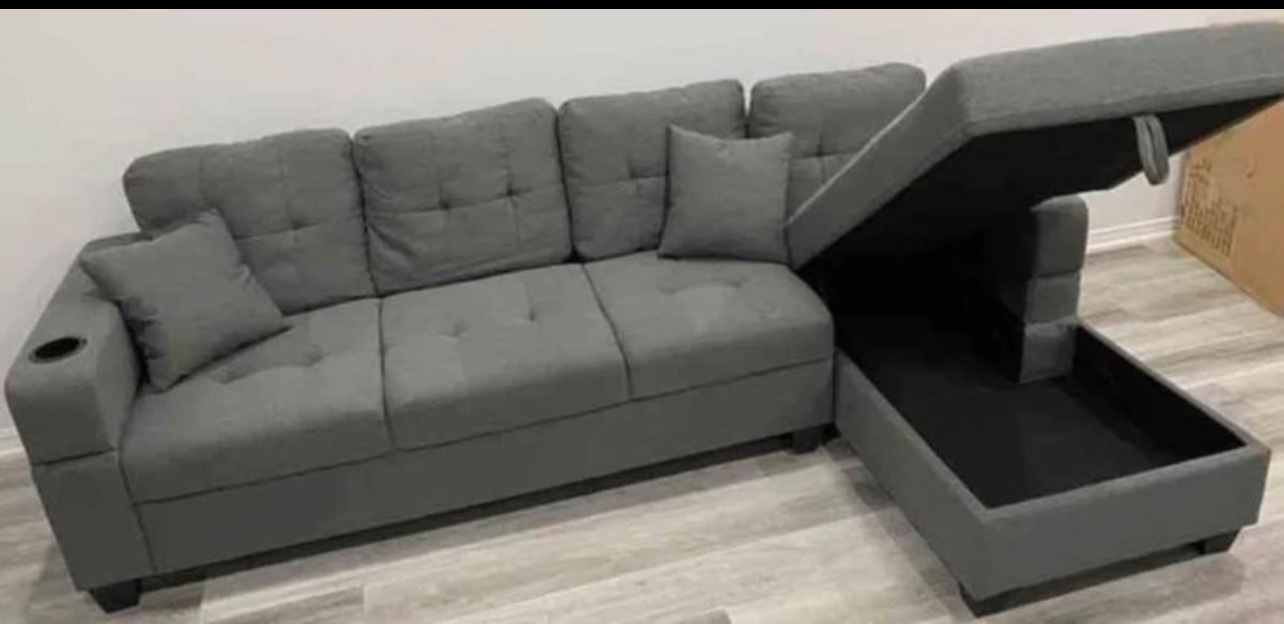 Sectional sofa - Grey - photo 2