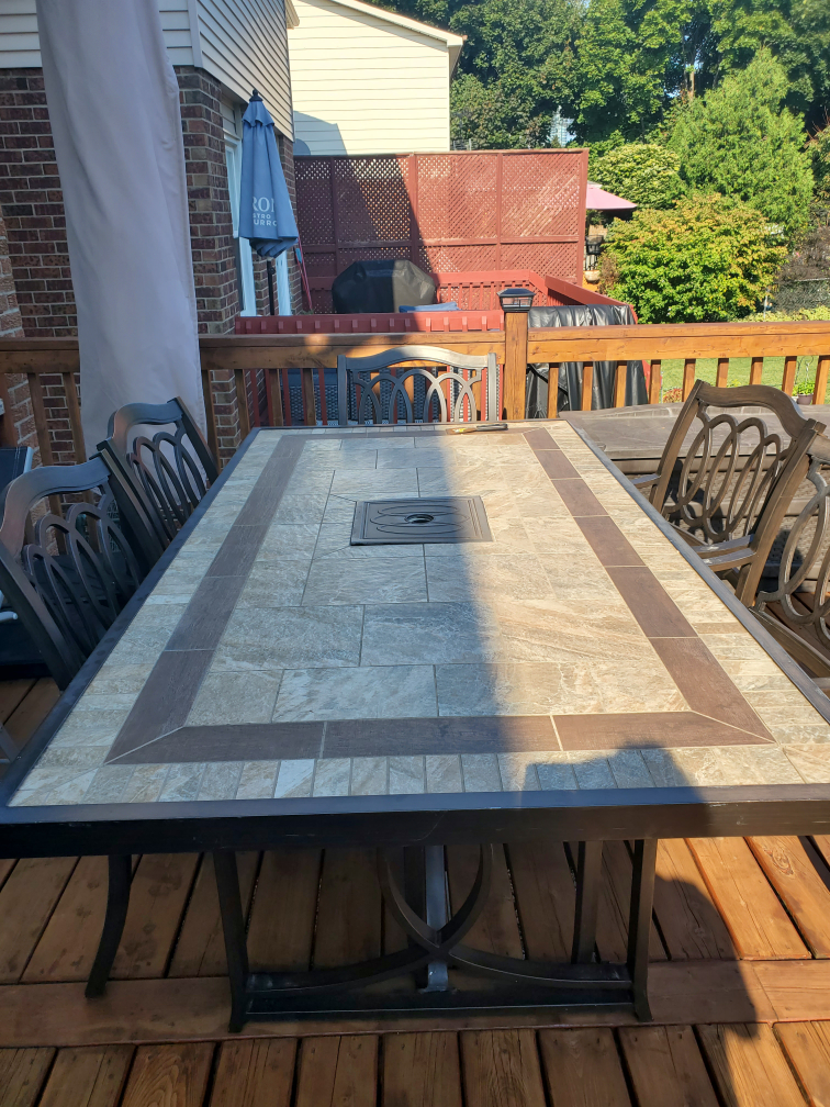 Large Ceramic Table & Chairs!! - photo 3
