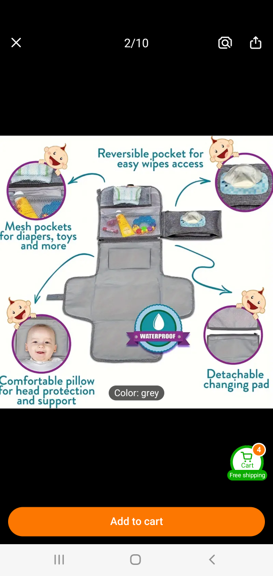 Portable Baby Changing Mat - photo 3