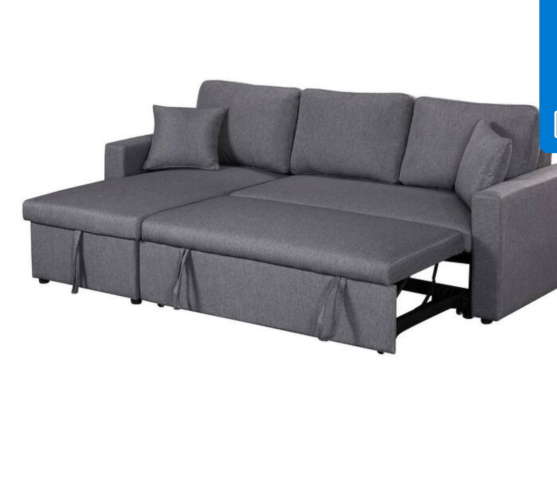 Grey Sectional Sofa Bed - photo 2