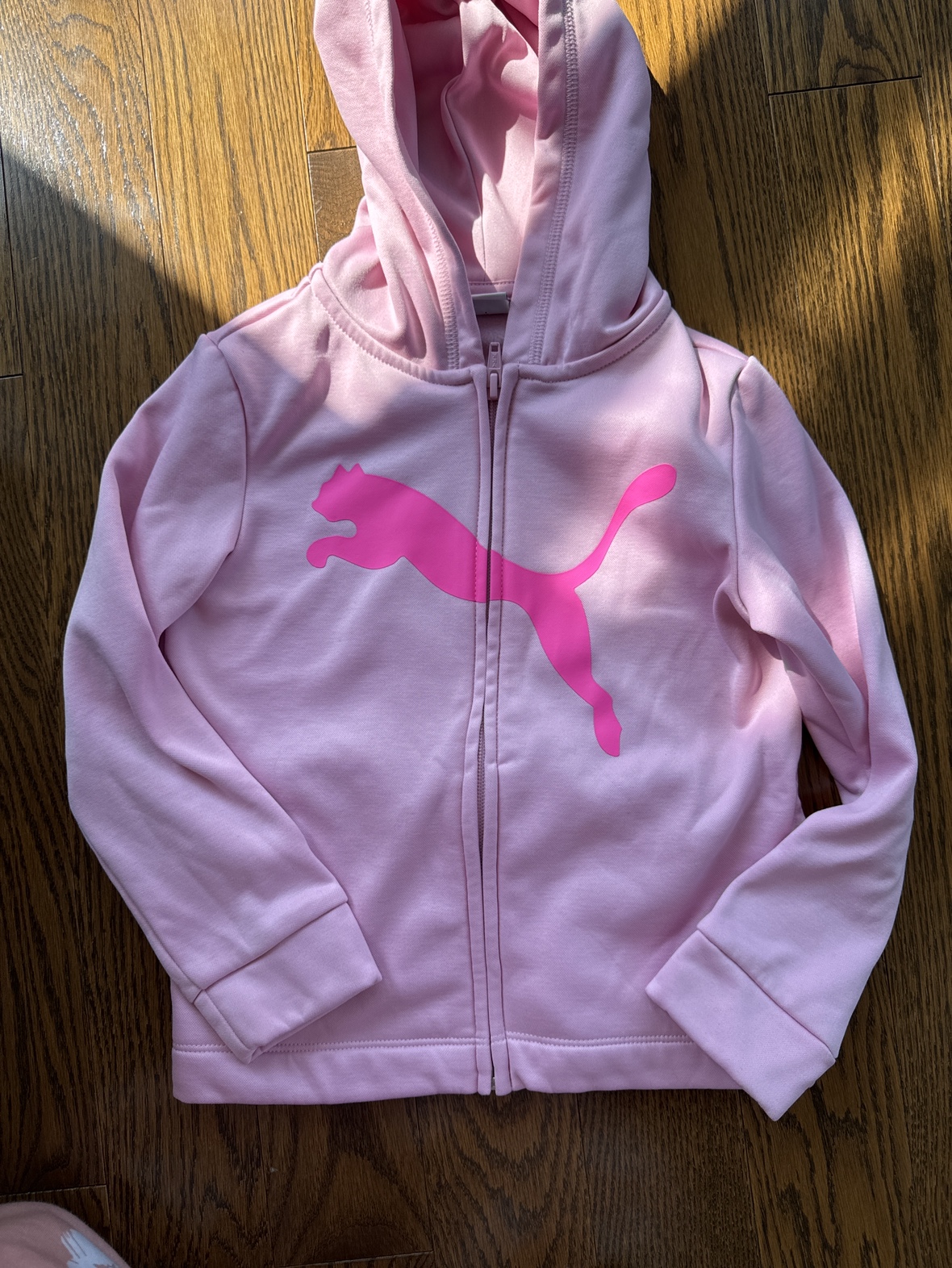 Puma Pink Zip Up Hoodie