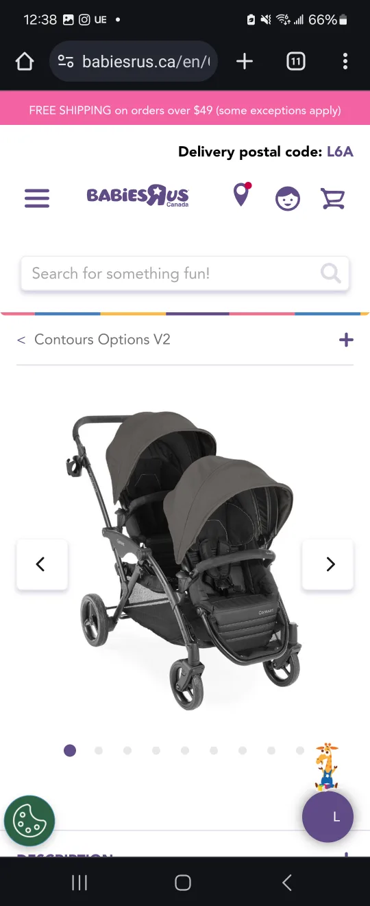 Contours Options V2 Double Stroller thumbnail